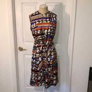 Vintage 1970’s Women’s Shift Midi Dress